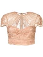 Alice Mccall Sweetly Cropped Top - Neutrals
