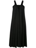 Masnada - Gathered Dungaree Dress - Women - Cotton/polyester - S, Black, Cotton/polyester