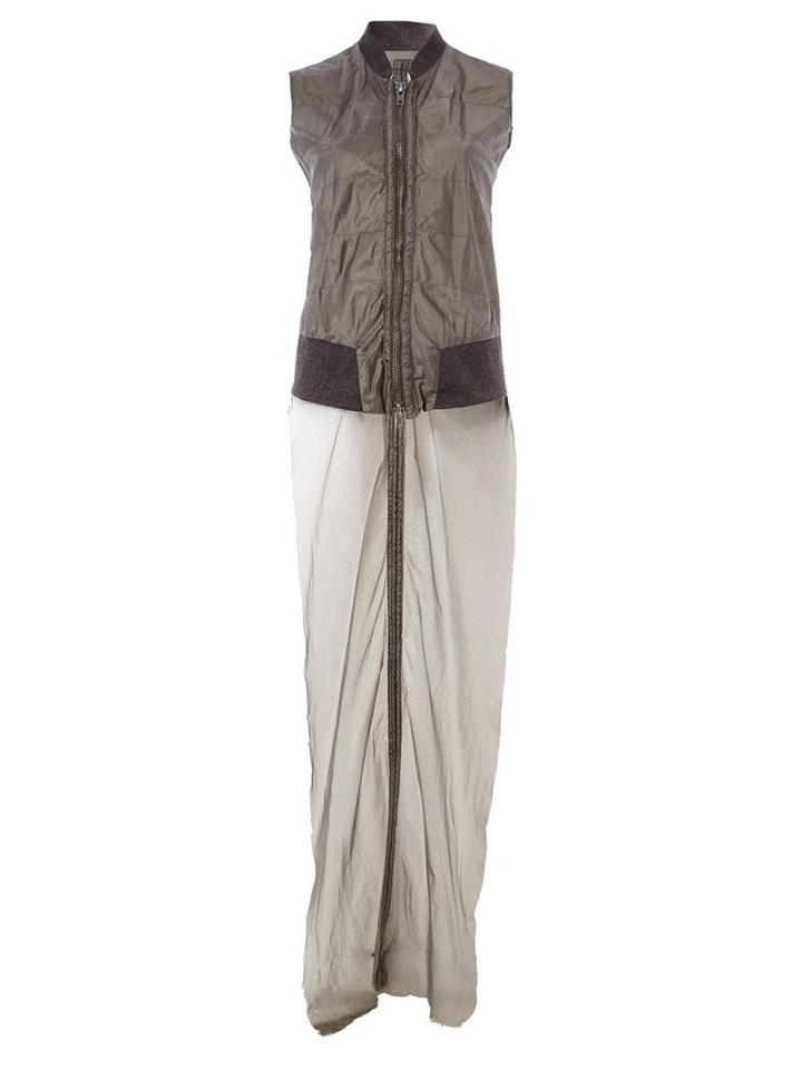 Greg Lauren Parachute Quilted Zip Bomber Vest