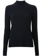 Scanlan Theodore Crepe Knit Jersey Sweater, Women's, Size: Small, Blue, Viscose