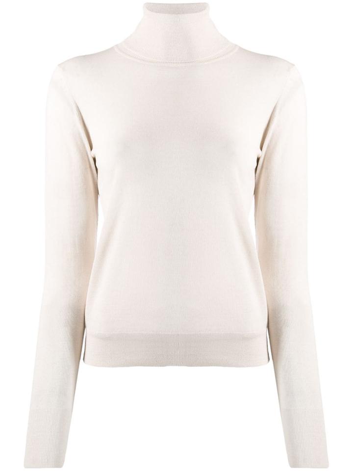 Roberto Collina Roll Neck Knitted Top - Neutrals