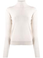 Roberto Collina Roll Neck Knitted Top - Neutrals