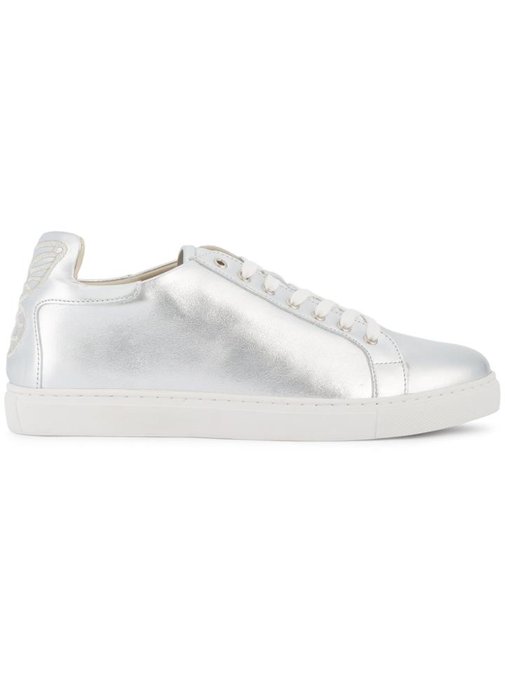 Sophia Webster Silver Bibi Butterfly Sneakers - Metallic