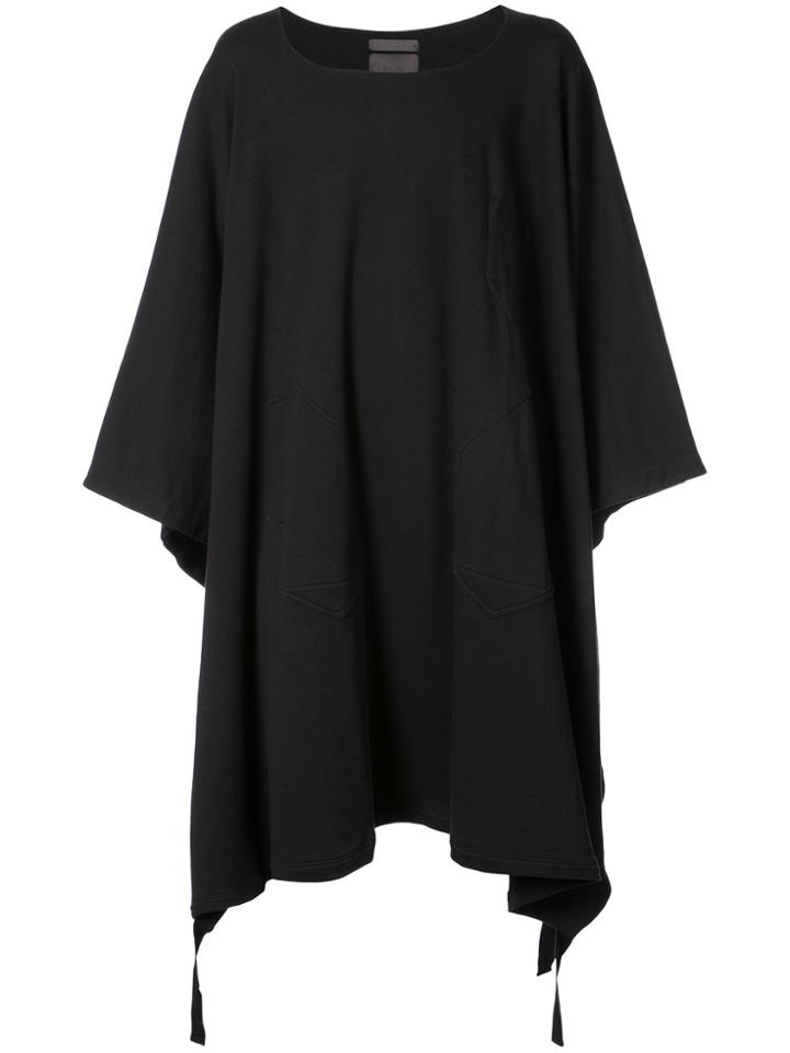 Siki Im Long Poncho Sweater - Black