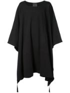 Siki Im Long Poncho Sweater - Black