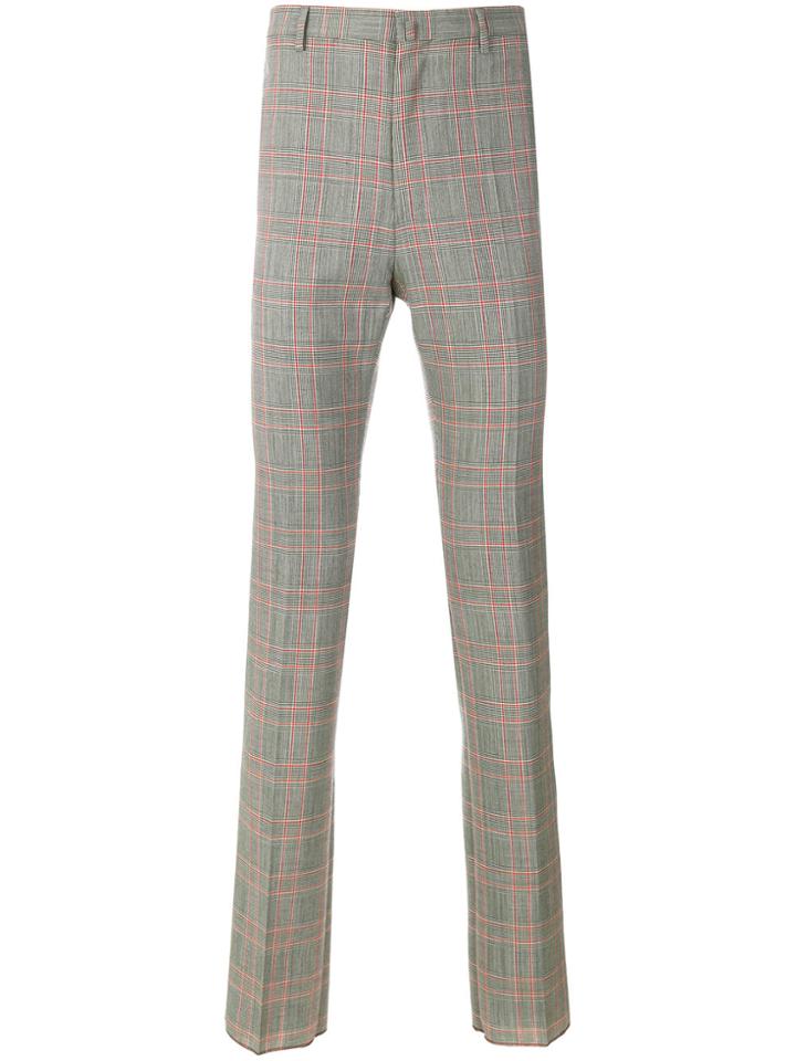 Lanvin Plaid High-waisted Trousers - Black