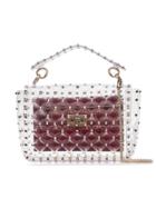 Valentino Valentino Garavani Transparent, Red And Metallic Garavani