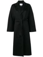 Max Mara Long Belted Coat - Black