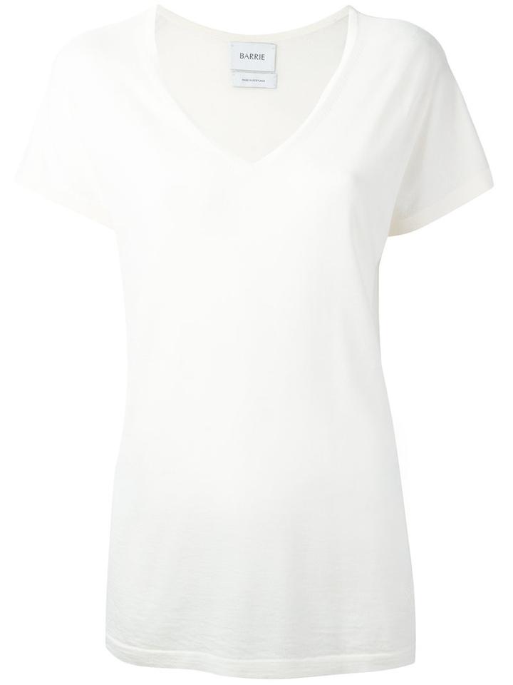 Barrie Knitted T-shirt, Women's, Size: Medium, White, Cashmere