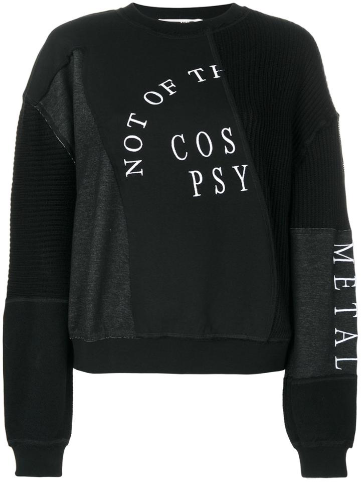 Mcq Alexander Mcqueen Apatchwork Sweatshirt - Black