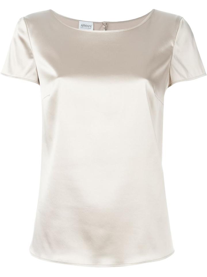 Armani Collezioni Scoop Neck T-shirt Blouse