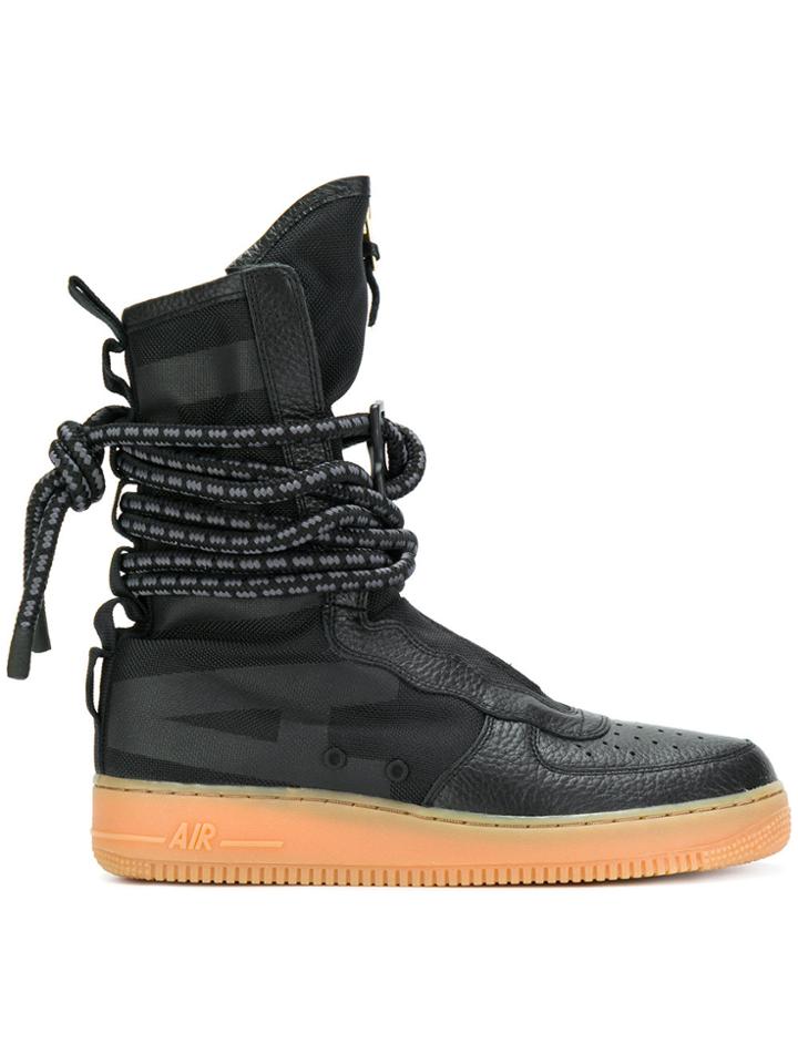 Nike Sf Air Force 1 Hi Boot Sneakers - Black