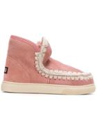 Mou Shearling Snow Boots - Pink & Purple