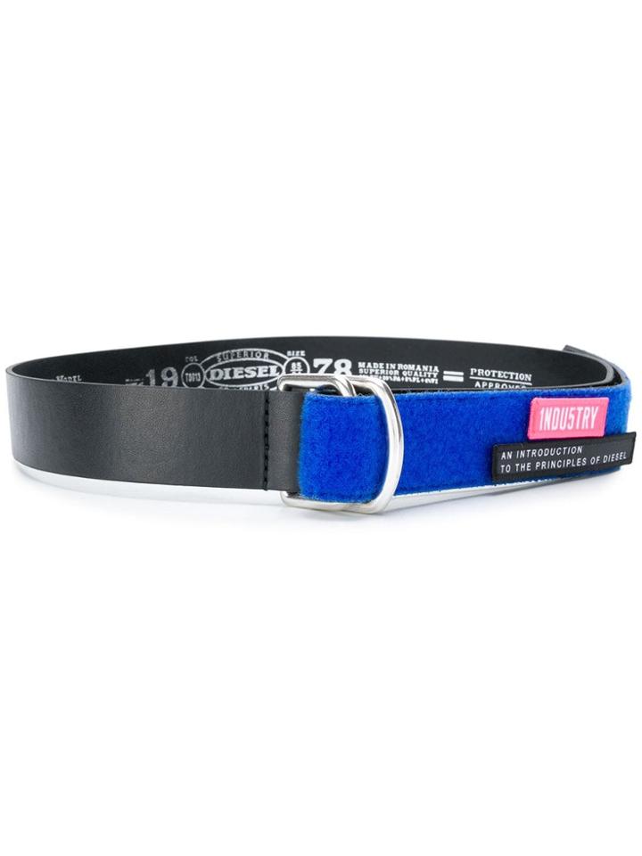 Diesel Belt With Patches - Black