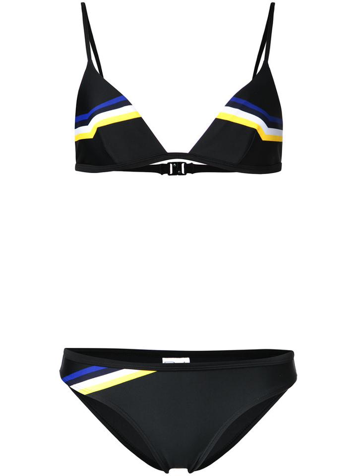 P.e Nation Wild Thing Bikini, Women's, Size: 10, Black, Polyester/spandex/elastane