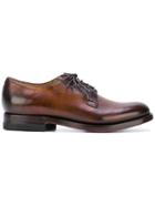 Silvano Sassetti Burned Effect Derbies - Brown