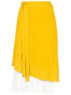 Egrey Belted Midi Skirt - Yellow