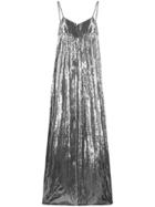 Amen Wide-leg Metallic Jumpsuit - Silver
