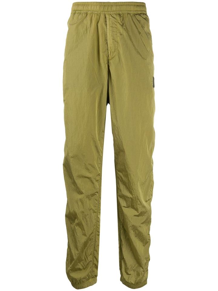 Stone Island Soft Shell Track Pants - Green