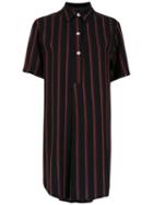 Reinaldo Lourenço Striped Longline Shirt - Black