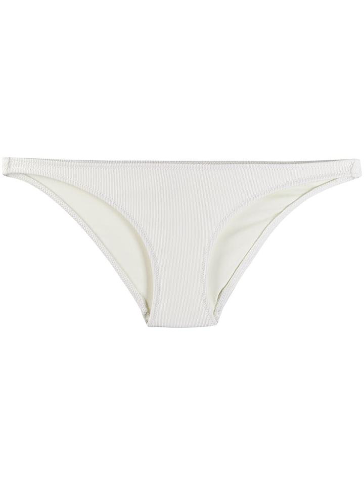 Solid & Striped Classic Bikini Bottom - White