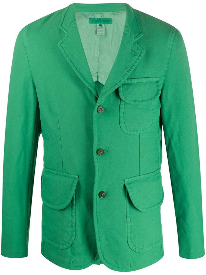 Comme Des Garçons Shirt Flap Pocket Blazer - Green