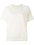 Mm6 Maison Margiela Shortsleeved Sweatshirt, Women's, Size: Small, White, Cotton