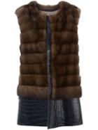 Liska Fur Paneled Vest