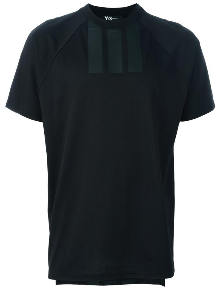 Y-3 Stripe Detail T-shirt, Men's, Size: Xxl, Black, Organic Cotton