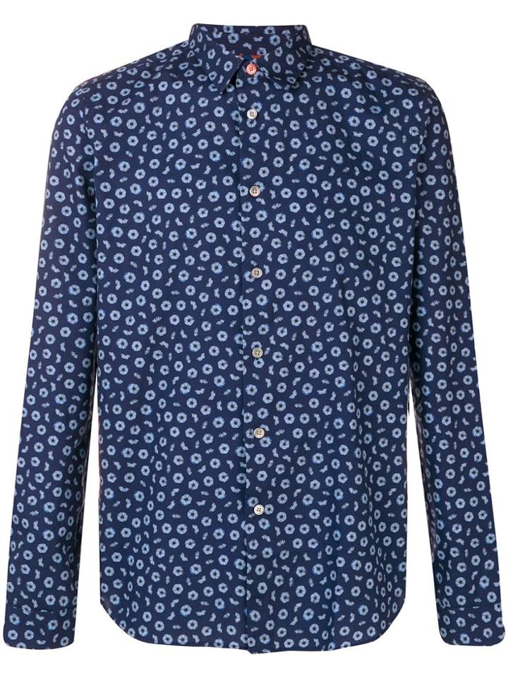 Ps Paul Smith Pencil Sharpenings Printed Shirt - Blue