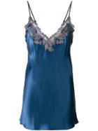 La Perla - Lace Trim Camisole - Women - Silk/polyamide/polyester/viscose - 4, Women's, Blue, Silk/polyamide/polyester/viscose