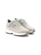 Hogan Kids Interactive Sneakers, Girl's, Size: 32, Grey