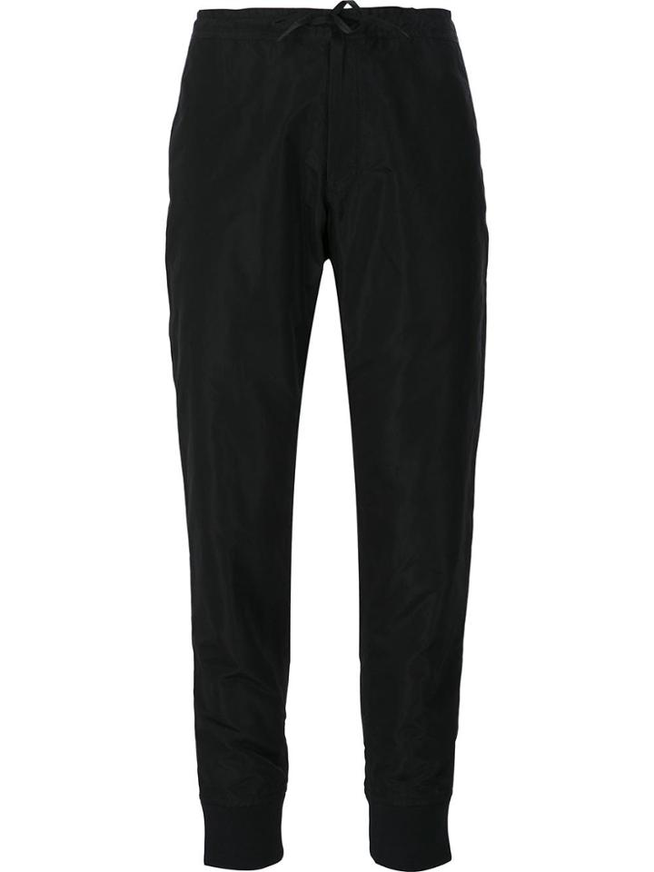 Yohji Yamamoto Bottom Rib String Trousers - Black