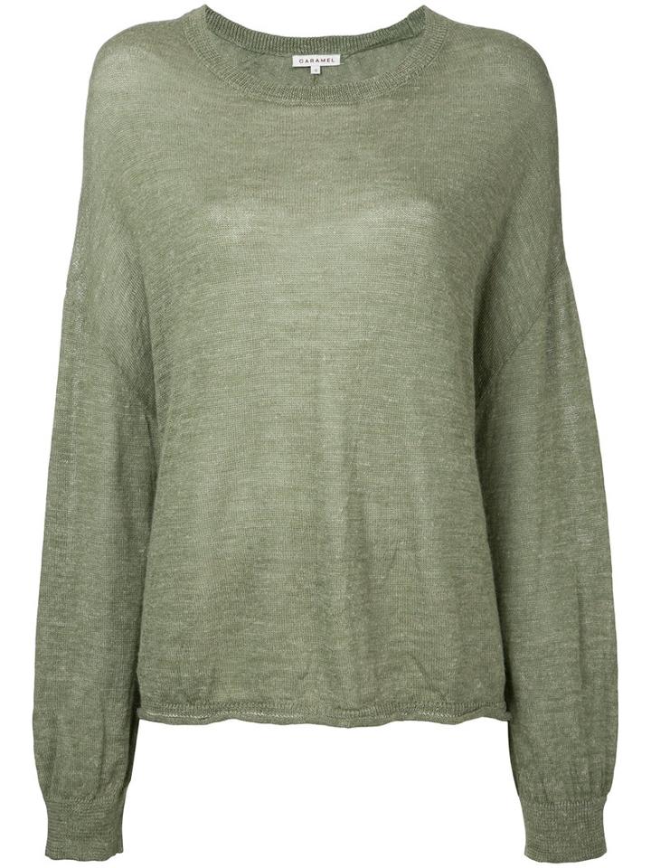 Caramel - Boxy Jumper - Women - Linen/flax/alpaca - 8, Women's, Green, Linen/flax/alpaca