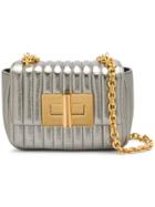 Tom Ford Quilted Mini Shoulder Bag - Silver