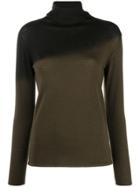 Pierantoniogaspari Two-tone Knitted Jumper - Green