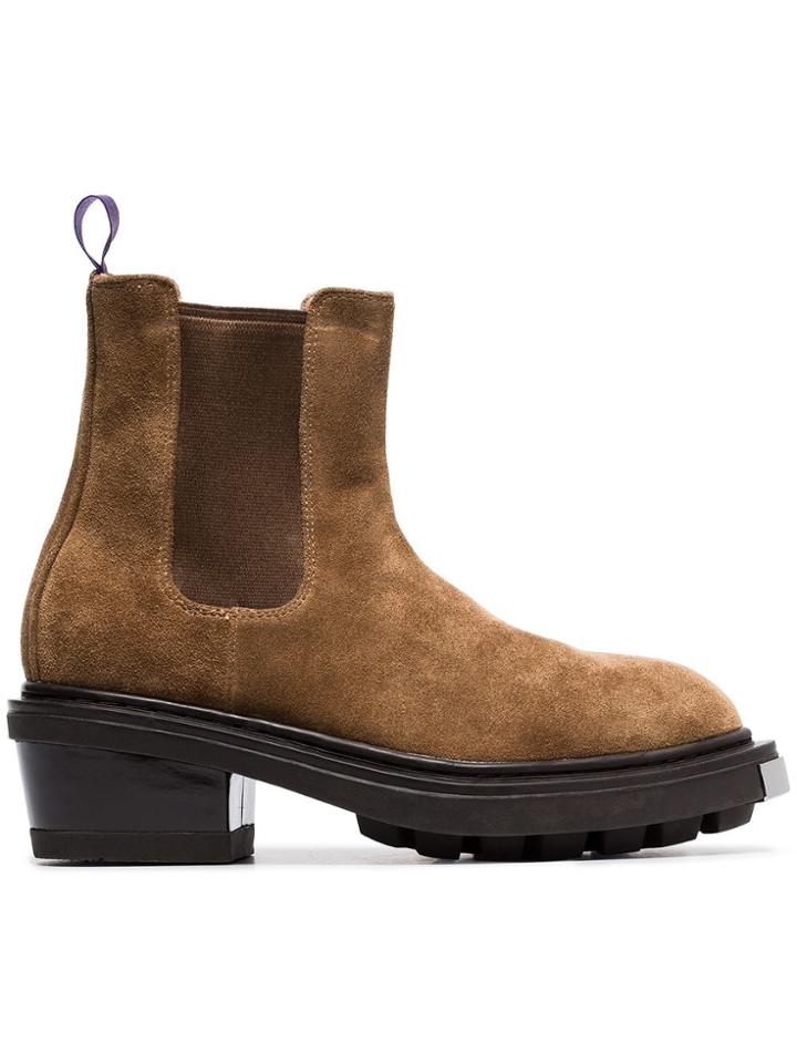 Eytys Brown Nikita Suede Leather Boots