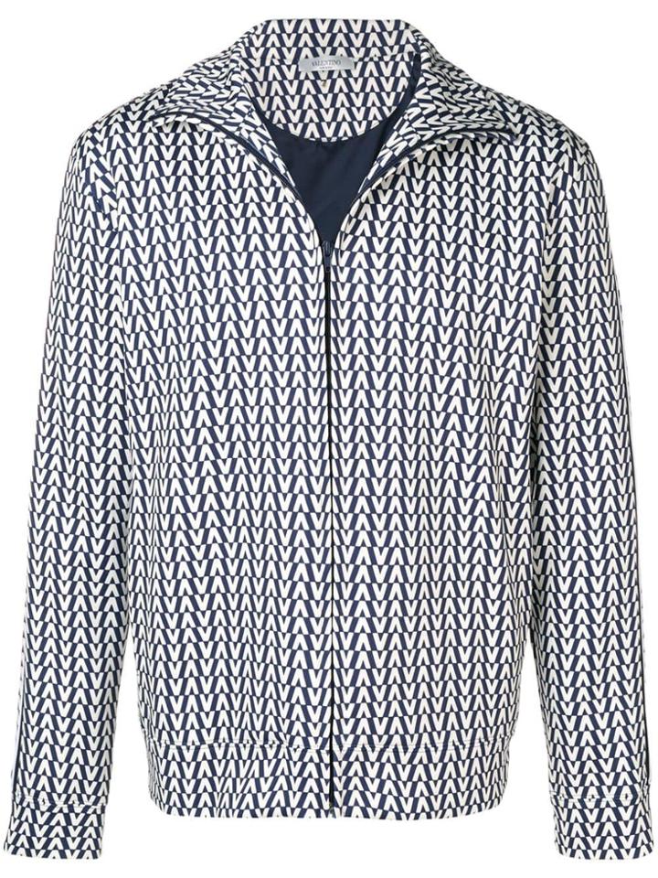Valentino V Pattern Jacket - Blue