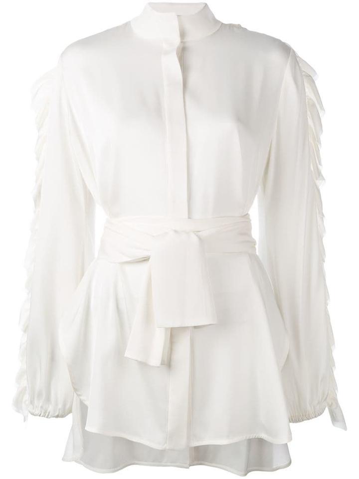 Ellery Audacity Belted Shirt - Neutrals