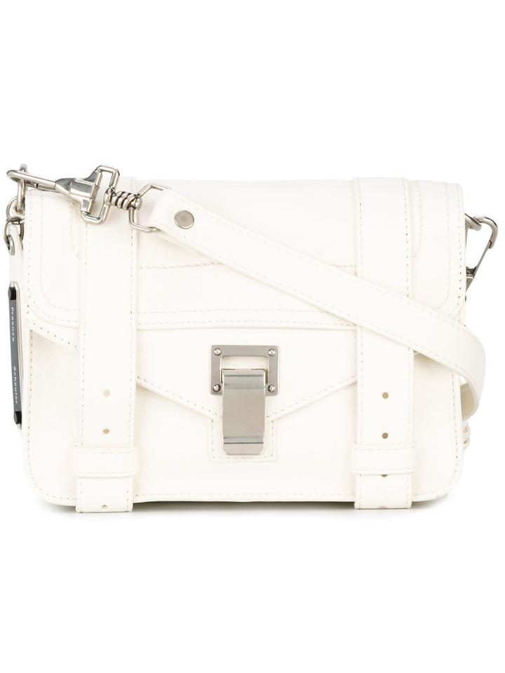 Proenza Schouler Mini Ps1 Satchel, Women's, White, Leather