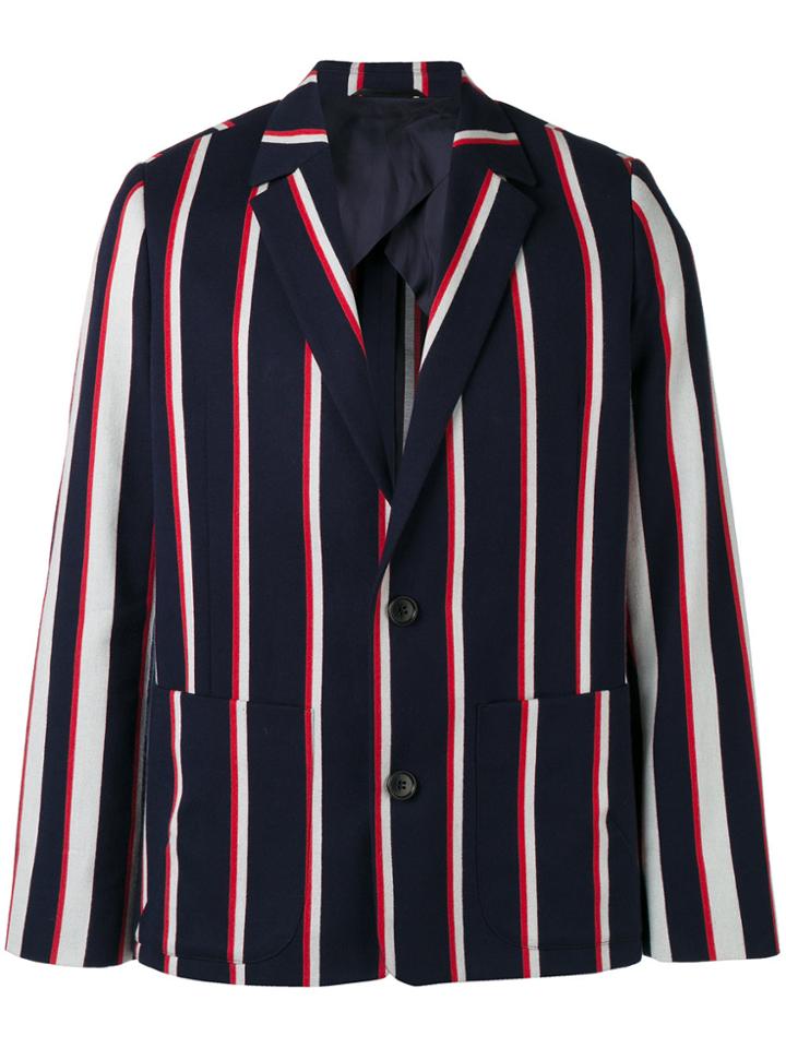 Henrik Vibskov 4ever Striped Blazer - Blue