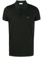 Saint Laurent - Logo Embroidered Polo Shirt - Men - Cotton - Xs, Black, Cotton