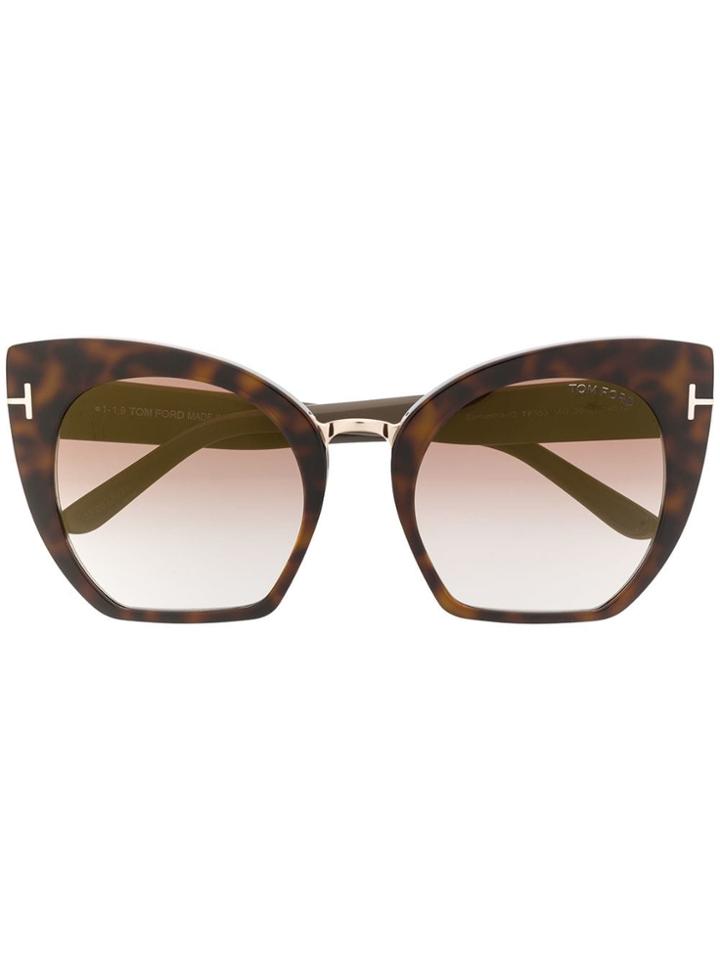 Tom Ford Eyewear Cat-eye Tinted Sunglasses - Brown