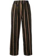 Forte Forte Masai Lurex Stripe Trousers - Black