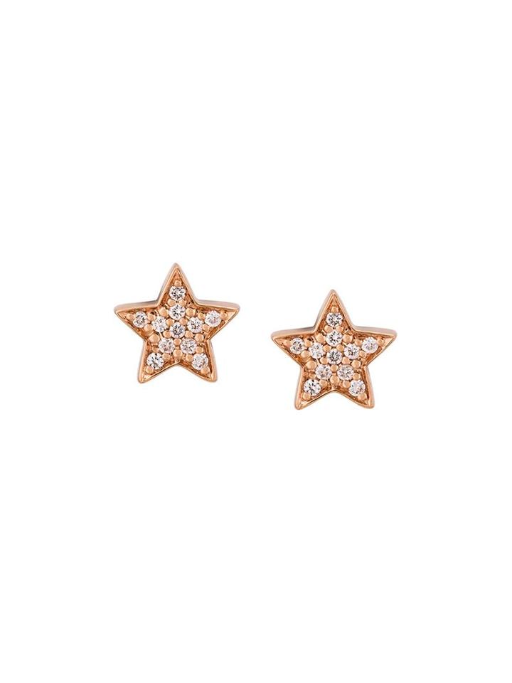 Alinka 'stasia' Diamond Star Earrings, Women's, Metallic