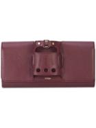 Perrin Paris - Glove Handle Clutch Bag - Women - Leather - One Size, Pink/purple, Leather