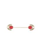 Dolce & Gabbana Rhinestone-embellished Lapel Pin - Grey