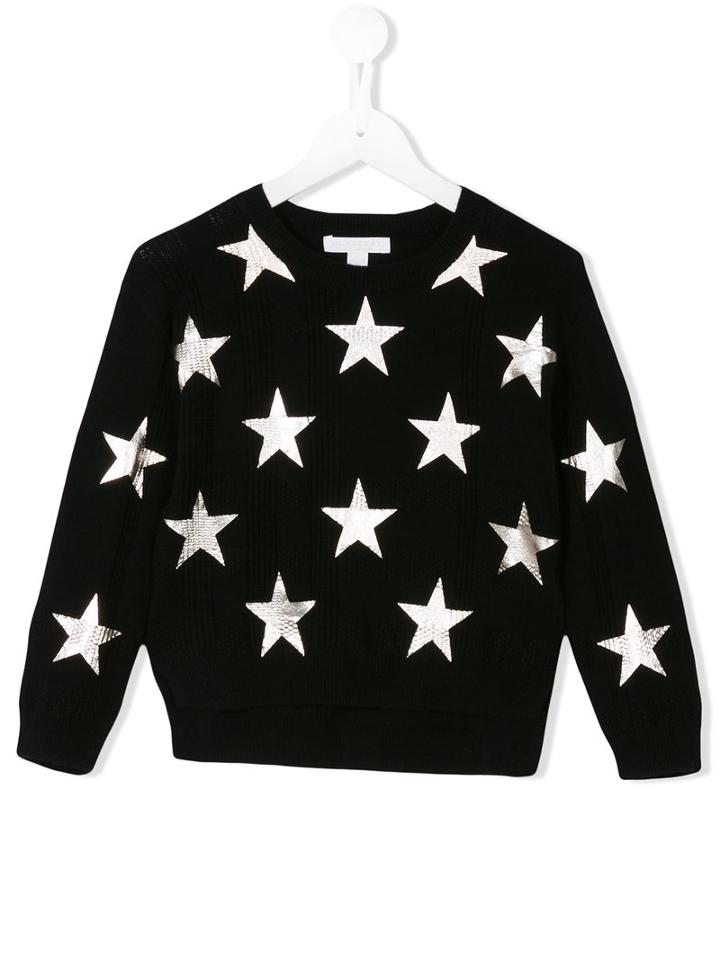 Burberry Kids Star Print Jumper, Girl's, Size: 10 Yrs, Black