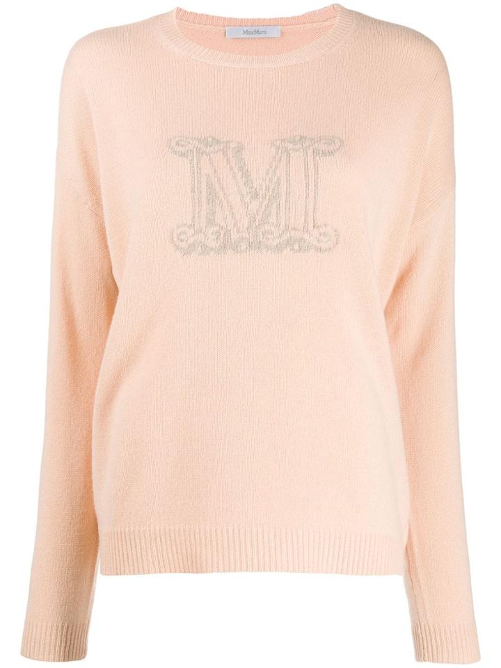 Max Mara M Lettering Sweater - Neutrals