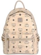 Mcm 'stark' Mini Backpack - Nude & Neutrals